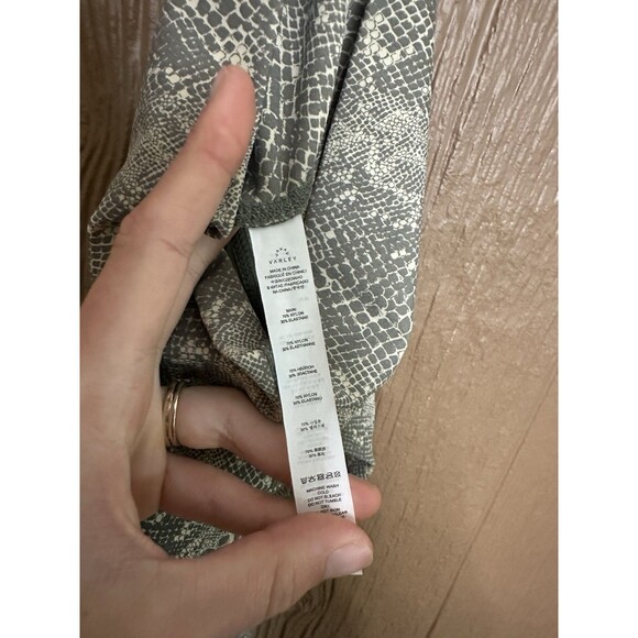 Varley Luna Legging 25" Olive Viper Green Snake Print Gym Run Yoga Size XS - Picture 5 of 6